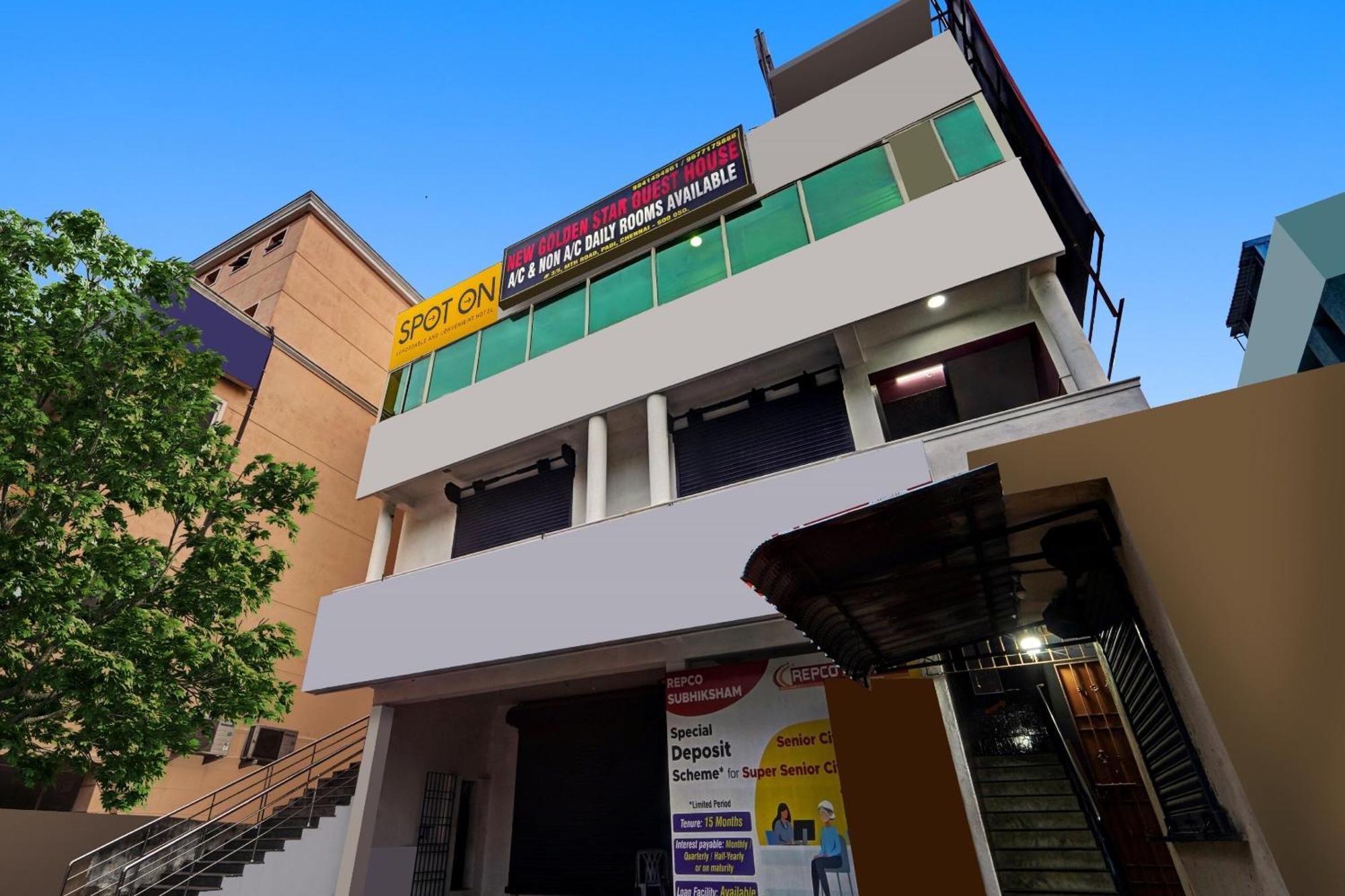 Spot On New Golden Star Guest House Near Thirumangalam Metro Station Čennai Exteriér fotografie